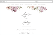 "Fancifully" - Wedding Website in Dust Mauve by Everett Paper Goods - Desktop Design