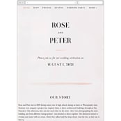 "Romantic" - Wedding Website in Earth by Lori Wemple - Guest Management