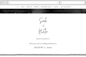 "Eloquent" - Wedding Website in Coal by Mansi Verma - Desktop Design