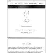 "Eloquent" - Wedding Website in Coal by Mansi Verma - Mobile Layout