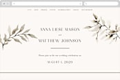 "Rural Romance" - Wedding Website in Sable by Chris Griffith - Desktop Design