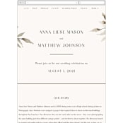 "Rural Romance" - Wedding Website in Sable by Chris Griffith - Guest Management