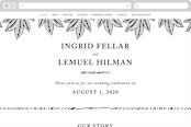 "vivid leaves" - Wedding Website in Ink by Ramoncita - aticnomar - Desktop Design