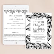 "vivid leaves" - Wedding Website in Ink by Ramoncita - aticnomar - Match Your Stationery