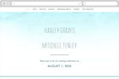 "New Wave" - Wedding Website in Marine by Kaydi Bishop - Desktop Design