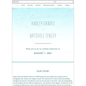"New Wave" - Wedding Website in Marine by Kaydi Bishop - Mobile Layout