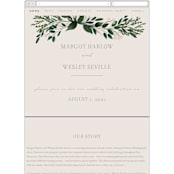 "Watermark" - Wedding Website in Cypress by Kaydi Bishop - Mobile Layout