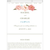 "Peony Gardens" - Wedding Website in Peony by Inna Moreva - Mobile Layout