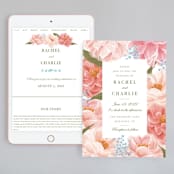 "Peony Gardens" - Wedding Website in Peony by Inna Moreva - Match Your Stationery