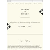 "Silver Dollar Eucalyptus" - Wedding Website in Ivory by Shannon Chen of Four Wet Feet Studio - Mobile Layout