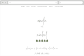 "muted mountains" - Wedding Website in Splendid Day by Deborah Chou - Desktop Design