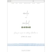 "muted mountains" - Wedding Website in Splendid Day by Deborah Chou - Mobile Layout