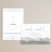 "muted mountains" - Wedding Website in Splendid Day by Deborah Chou - Match Your Stationery