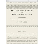 "mudcloth wedding" - Wedding Website in Cream by Erin Deegan - Guest Management