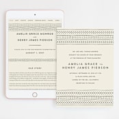 "mudcloth wedding" - Wedding Website in Cream by Erin Deegan - Match Your Stationery