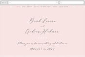 "Lettera" - Wedding Website in Blush by Lauren Chism - Desktop Design