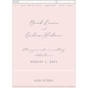 "Lettera" - Wedding Website in Blush by Lauren Chism - Guest Management