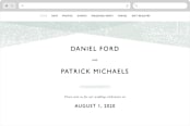 "Elegantly Minimal" - Wedding Website in Seafoam by itsjensworld - Desktop Design