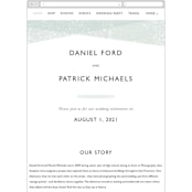 "Elegantly Minimal" - Wedding Website in Seafoam by itsjensworld - Mobile Layout