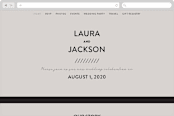 "Styled" - Wedding Website in Fog by Pixel and Hank - Desktop Design