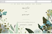 "Gardens Edge" - Wedding Website in Garden by Grace Kreinbrink - Desktop Design