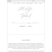 "Cummings" - Wedding Website in Cotton by Amy Kross - Mobile Layout