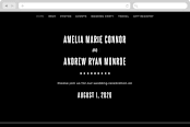 "offset" - Wedding Website in Ebony by Up Up Creative - Desktop Design