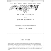 "Elemental" - Wedding Website in Cloud by Snow and Ivy - Guest Management