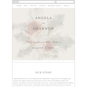 "rose drop" - Wedding Website in Rose by Cass Imagines - Mobile Layout