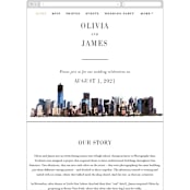 "Bold city" - Wedding Website in Ivory by Cass Imagines - Mobile Layout
