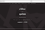 "Epithet" - Wedding Website in Charcoal by Nazia Hyder - Desktop Design