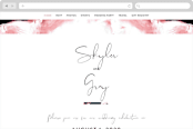 "living coral" - Wedding Website in Coral by Phrosné Barwood - Desktop Design