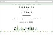 "Evergreens Watercolor" - Wedding Website in Forest by Yao Cheng Design - Desktop Design