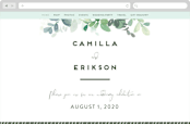 "Soft Eucalyptus" - Wedding Website in Garden by Yao Cheng Design - Desktop Design