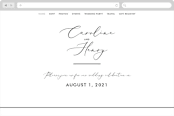 "Scripted Romance" - Wedding Website in Classic by Katherine Moynagh - Desktop Design