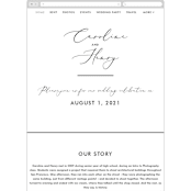 "Scripted Romance" - Wedding Website in Classic by Katherine Moynagh - Mobile Layout