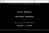 "Enamored" - Wedding Website in Obsidian by Kimberly FitzSimons - Desktop Design
