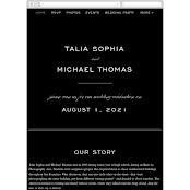 "Enamored" - Wedding Website in Obsidian by Kimberly FitzSimons - Guest Management