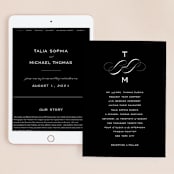 "Enamored" - Wedding Website in Obsidian by Kimberly FitzSimons - Match Your Stationery