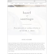 "marble majesty" - Wedding Website in Mountain Range by Hooray Creative - Mobile Layout