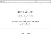 "Harmonie" - Wedding Website in Cloud by Carly Reed Walker - Desktop Design