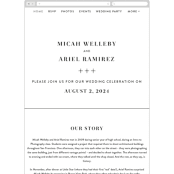 "Harmonie" - Wedding Website in Cloud by Carly Reed Walker - Mobile Layout
