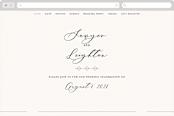 "Eternal" - Wedding Website in Ecru by Carly Reed Walker - Desktop Design