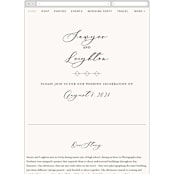 "Eternal" - Wedding Website in Ecru by Carly Reed Walker - Guest Management