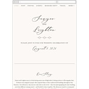"Eternal" - Wedding Website in Ecru by Carly Reed Walker - Mobile Layout