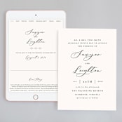 "Eternal" - Wedding Website in Ecru by Carly Reed Walker - Match Your Stationery