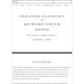 "Diantha" - Wedding Website in Ink by Kimberly Morgan - Guest Management