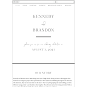 "The Space Between" - Wedding Website in Sugar by Jessica Williams - Mobile Layout