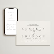 "The Space Between" - Wedding Website in Sugar by Jessica Williams - Match Your Stationery