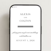 "Charming" - Wedding Website in Pearl by AK Graphics - Mobile Layout